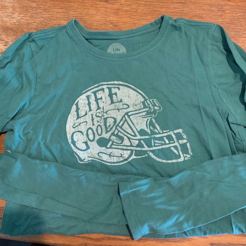 Life Is Good Long Sleeve Crewneck Crusher Tee